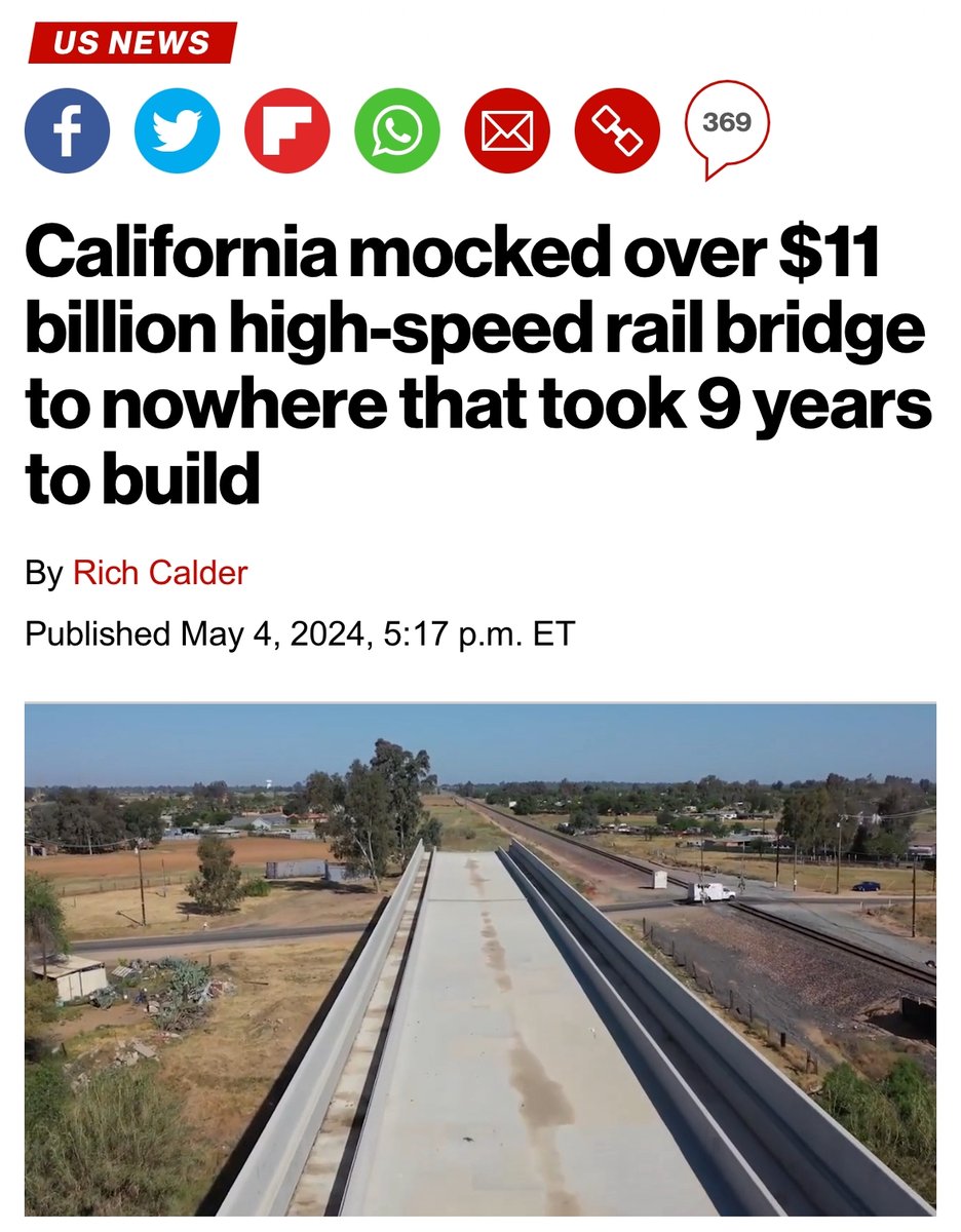 California's 'high speed' rail project is the biggest boondoggle in U.S. history. This level of ineptitude is a warning to the nation. Besides that, it's just an embarrassment.