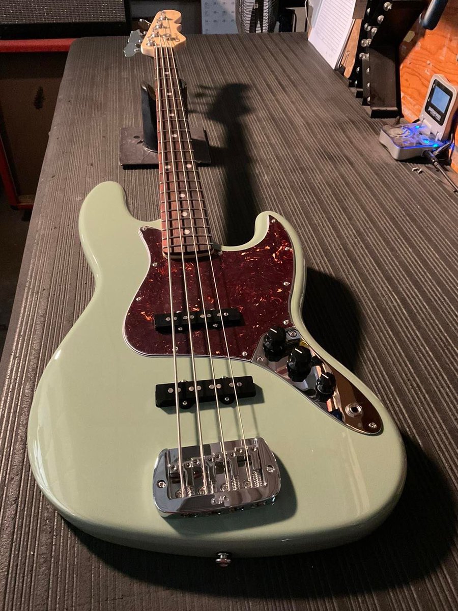 Fullerton Deluxe JB in Matcha Green. Built for G&L Premier Dealer @MusiciansFriend. #glguitars #MusiciansFriend #bass