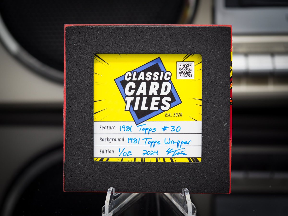 Introducing the new Classic Card Tiles back design! 

Tiles are now backed with a 1/8” neoprene foam pad, updated logo design, and handwritten card and tile information. ✍️ 

Dropping soon! (I’m getting some final details dialed in)

#classiccardtiles