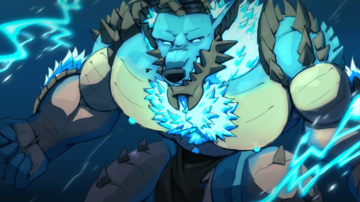 Zinogre from stream today! Hope you're ready to be carted, cause this boy beeg.