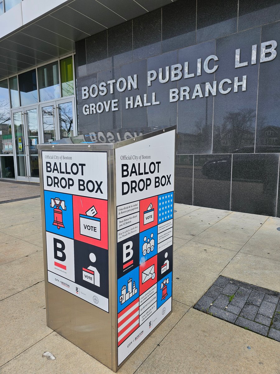 Boston has installed 21 ballot drop boxes, monitored under 24-hour video surveillance, across the city for voters to drop off completed vote by mail ballots for the upcoming 2024 Presidential Election.