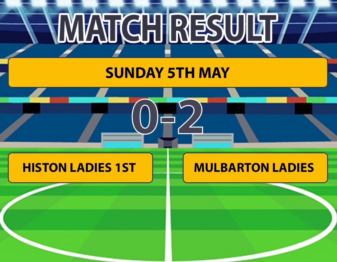 Wasn’t meant to be today as we suffer a 2-0 defeat to @MulbartonLadies. we finish our first season back in the @ERWFLe in 7th place. Well done to all the players and coaches this season, we will see you all in the new season #stutes 🔴⚫️🔴⚫️