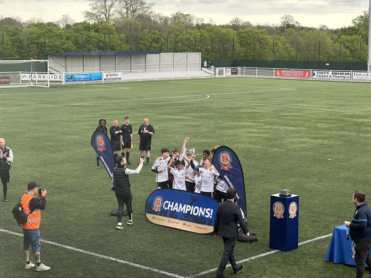 @ryanfc1995 @walthamstowfc @EssexCountyFA Congratulations to all involved, a very well drilled team who keep believing in the process. 
Such a nice bunch of lads and coaching team, enjoy the celebrations you deserved that 🤝🏼⚽️