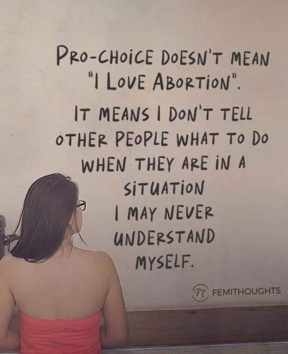 Yep. Exactly right 

#prochoice is #proWomen