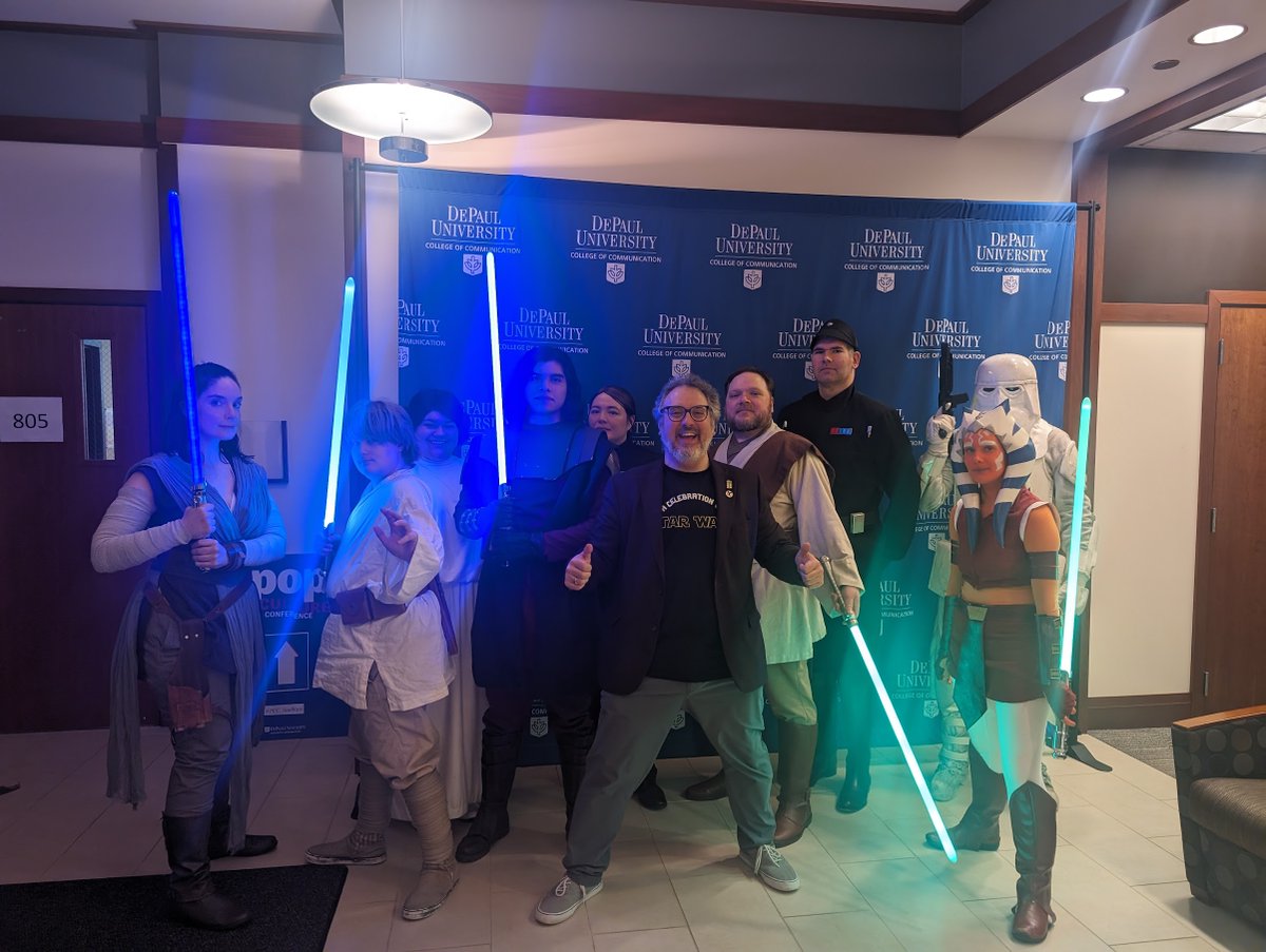 We'll do a full conference update soon (give us a day to recover!) but just wanted to announced that STAR WARS FANS ARE AWESOME and we raised over $1000 for charity at the Pop Culture Conference yesterday! May the Fourth Be With you all! @CMNDePaul