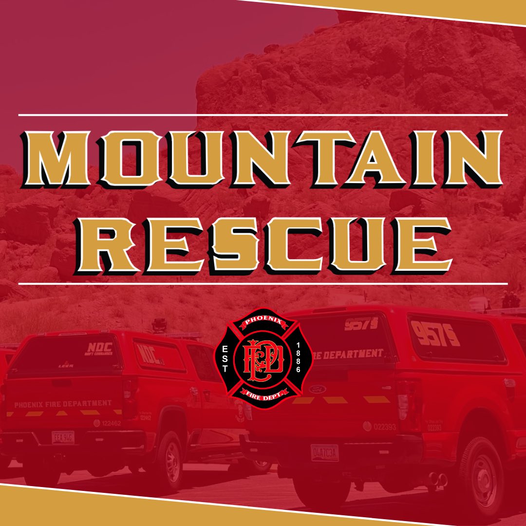 Technical rescue team members are arriving on scene at Camelback Mountain for reports of a hiker unable to continue down the Echo Canyon Trail. Early information indicates this is an adult hiker in stable condition requesting evaluation.