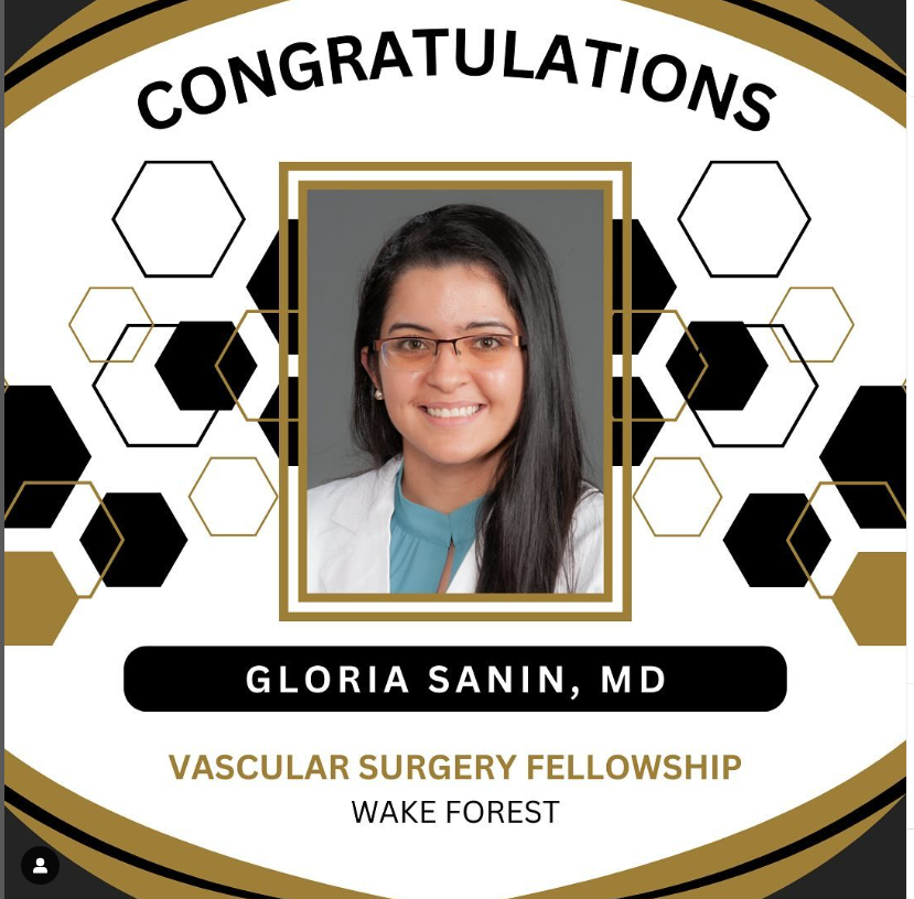 Congratulations Dr. Gabe Cambronero on matching at Wake Forest in CT Surgery Fellowship and Dr. @GDSanin on matching at Wake Forest in Vascular Surgery Fellowship to further their surgical training.