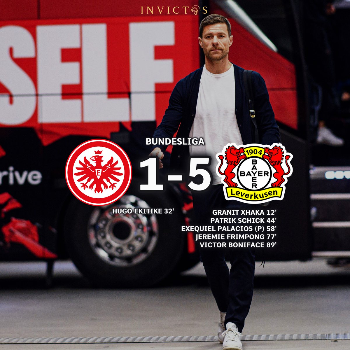 ¡¡ÚLTIMA HORA!! Bayer Leverkusen le abrió una MANITA al Eintracht Frankfurt en la Bundesliga. El campeón de Alemania simplemente no puede dejar de ganar. Ya llevan ¡¡48 PARTIDOS INVICTOS!! en la presente temporada. La mejor racha en toda la historia del fútbol TOP de Europa sigue…