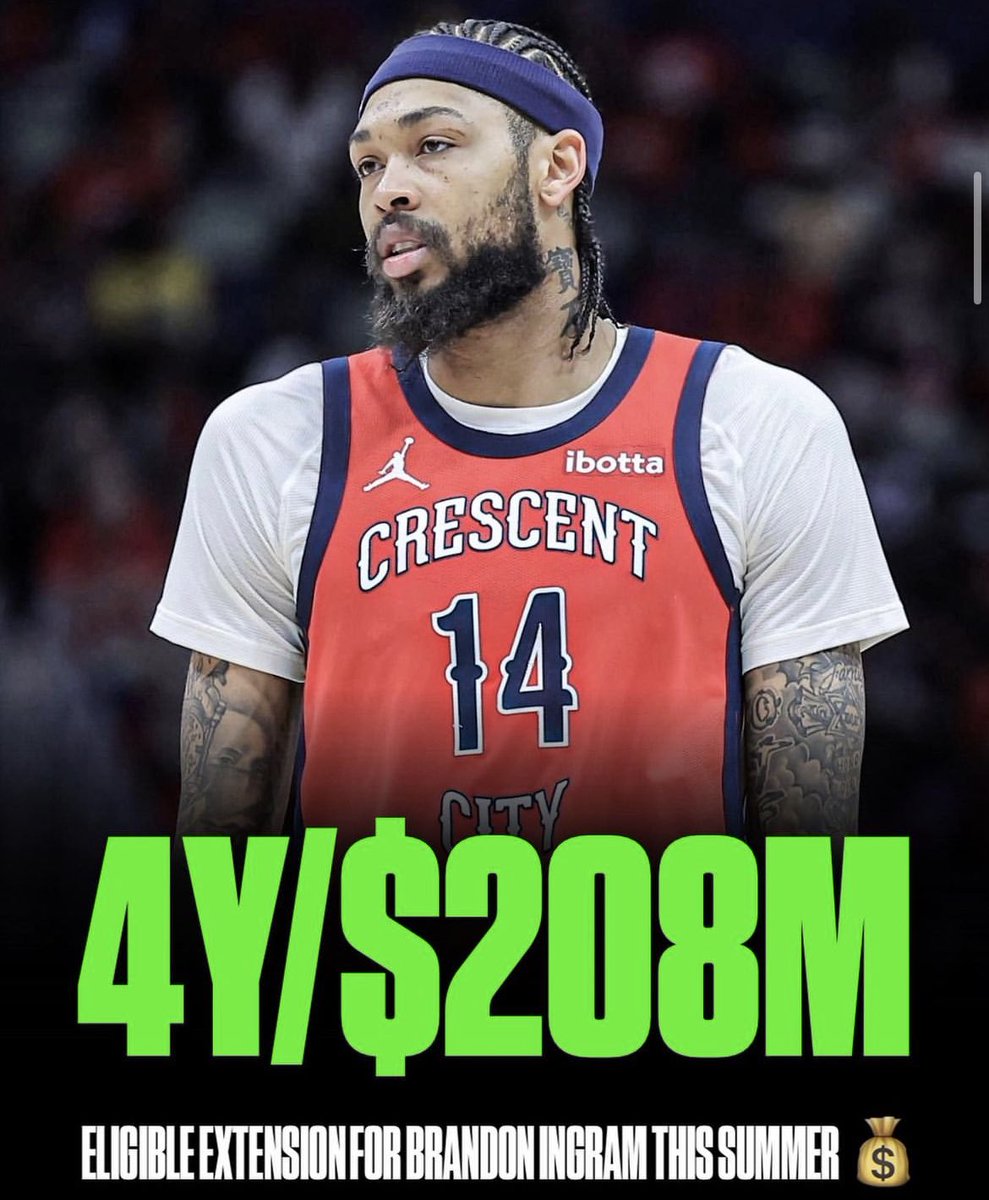 Pelicans have some BIG decisions to make this summer. Potential extensions for Brandon Ingram and Trey Murphy are only two of them. Should the Pelicans extend BI at over $50 million annually? 🤔