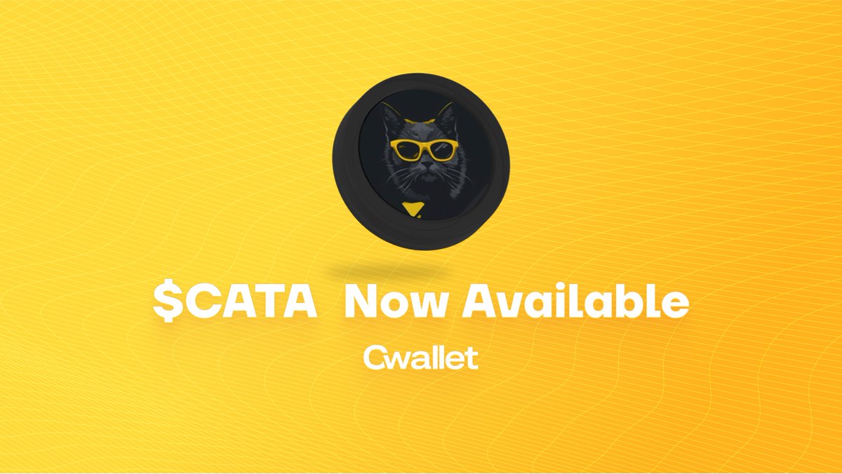 ☕️ GM Fam🌵 $CATA is now available on Cwallet! 🚀CATAMOTO($CATA) is changing the rules of memecoins by using cat math to create smart contract in the world. 🛸Embark on your memecoin journey now cwallet.com #CATAMOTO #CATA #memecoin #MemecoinMay #DeFi #Cwallet…