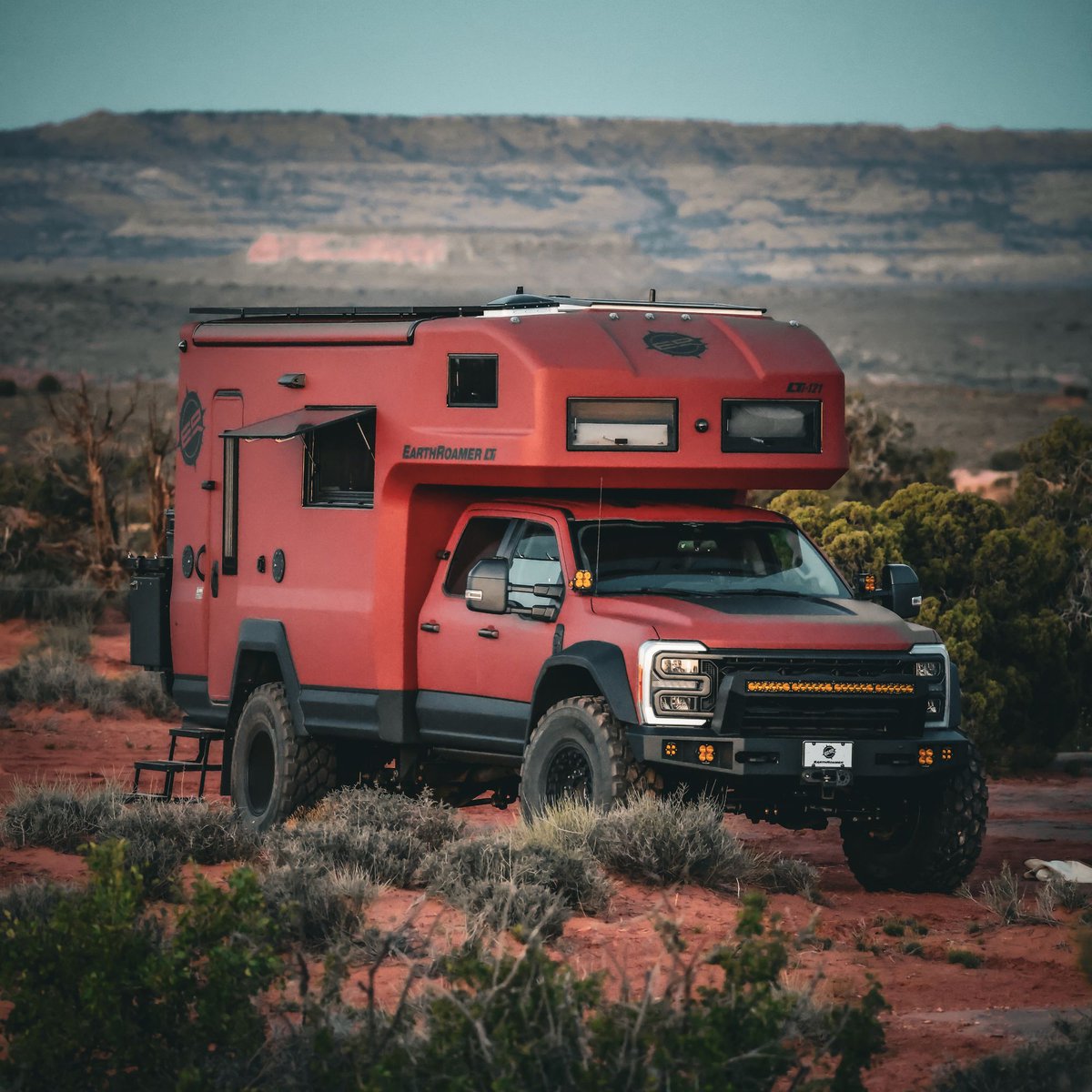 We've heard mixed reviews on the red. Let's settle the debate — would you choose this color? 🟥
·
·
·

#earthroamer  #offroad4x4 #expeditionvehicle #campinglife #overlanding #4x4life #4x4trucks #vanlife #vanlifeadventures
