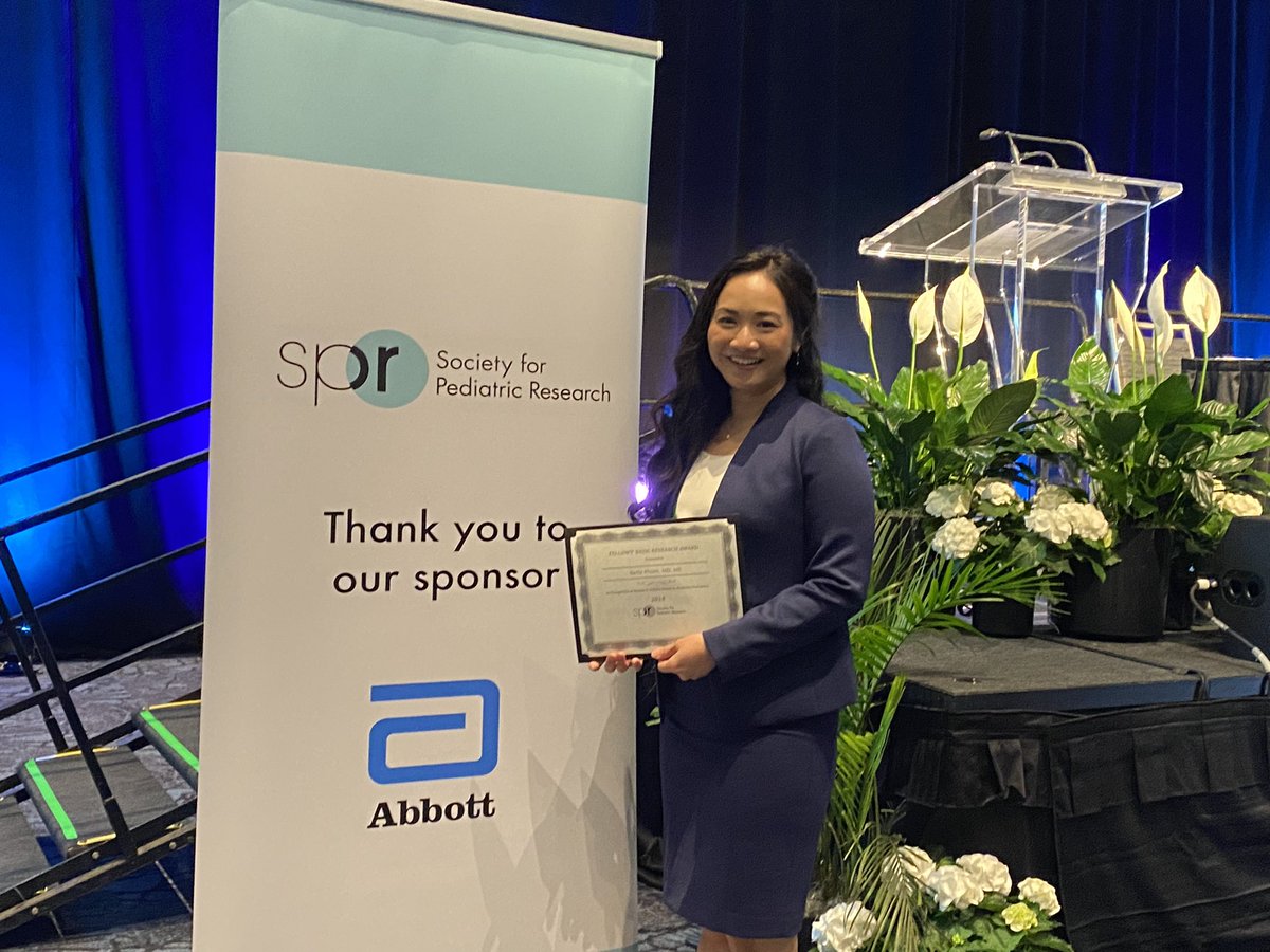 Congratulations Betty Pham for winning your @SocPedResearch Fellow Basic Research Award at #PAS2024 investigating #CDH. Great showing from @radychildrens and @UCSDHealthSci!