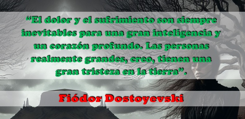 #FraseDelDía Del escritor ruso Fiódor Dostoyevski: 'El dolor y el sufrimiento son siempre inevitables para una gran inteligencia y un corazón profundo. Las personas realmente grandes, creo, tienen una gran tristeza en la tierra'. #05mayo #FelizDomingo #FiódorDostoyevski