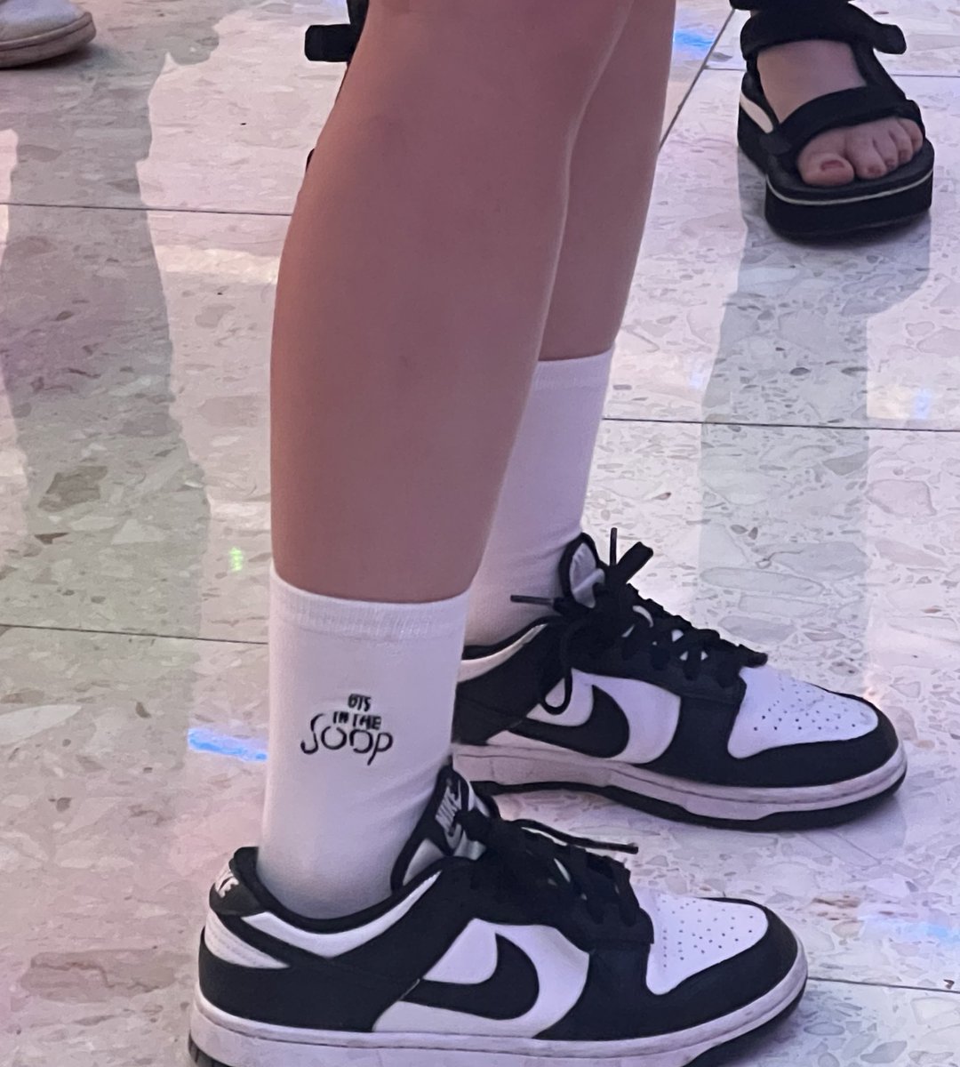 my lover & friends outfit includes a mots tour cap and bts in the soop socks. still bummed out that it was canceled but the winds were pretty strong last night! better to be safe than sorry.