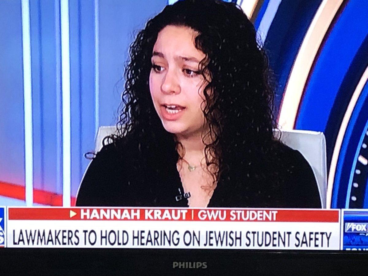 GWU student from Texas on Fox News talking about anti-Israel student riots/encampment ⁦commended @GovAbbott⁩ for clearing encampments at UT and denouncing anti-semitism.