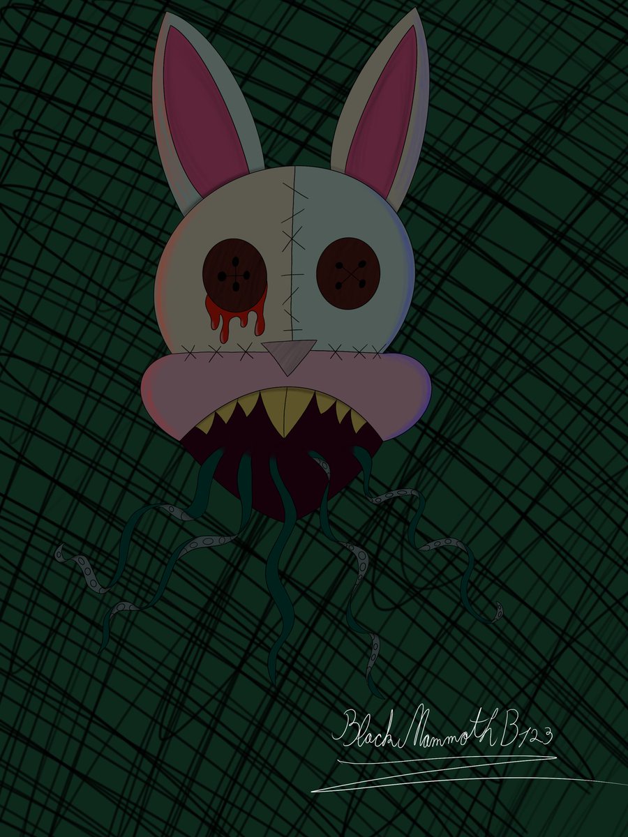 Happy Easter Day, everyone!!! Today was the Easter for the Ortodox Christians and like the Easter from the last year and the Easter from 3 years ago, I made a creepy Easter Bunny. Enjoy!
#easter #easterbunny #creepyeasterbunny #creepydrawing #horrordrawing #procreatedrawing