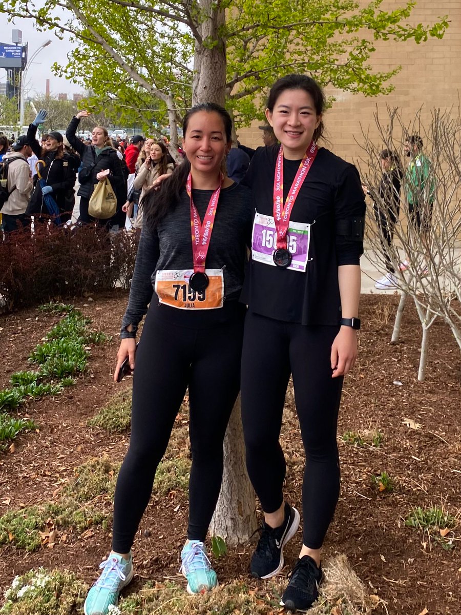 University of Toronto Cardiac Surgery (@uoftcvsurgery) on Twitter photo One weekend, our residents & fellows take over #AATS2024; the next, they πββοΈ various distances <a href="/torontomarathon/">Toronto Marathon</a>.
π to everyone showing up in the π§, incl. Drs. <a href="/MimiXDeng/">Mimi Deng</a> & Sachiko Kadowaki going the distance (42k) and Drs. <a href="/gracelee_lsh/">Grace Lee</a> & <a href="/juliachenmd/">Julia Fayanne Chen</a> with need for speed (10k). One weekend, our residents & fellows take over #AATS2024; the next, they πββοΈ various distances <a href="/torontomarathon/">Toronto Marathon</a>.
π to everyone showing up in the π§, incl. Drs. <a href="/MimiXDeng/">Mimi Deng</a> & Sachiko Kadowaki going the distance (42k) and Drs. <a href="/gracelee_lsh/">Grace Lee</a> & <a href="/juliachenmd/">Julia Fayanne Chen</a> with need for speed (10k).
