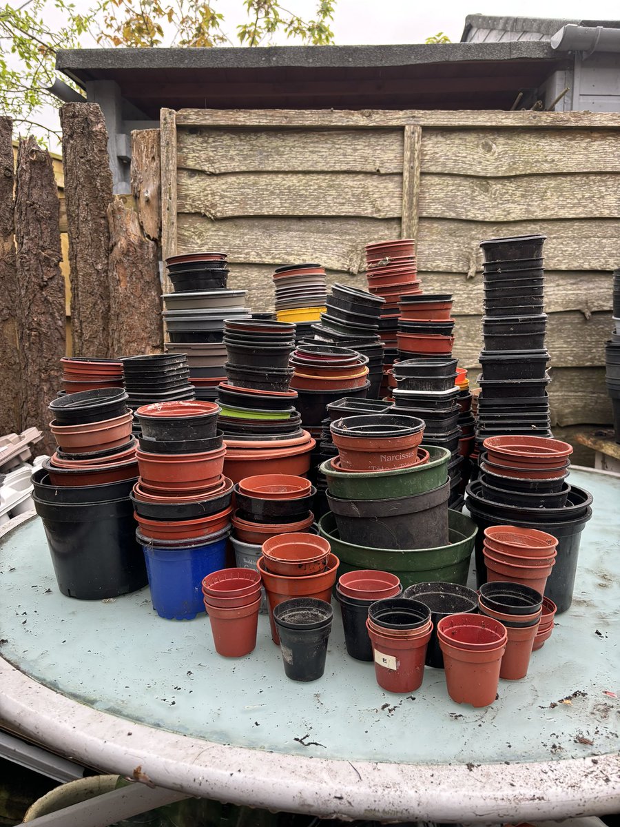 Second delivery of the day. 414 pots including some tiny ones. Thank you.