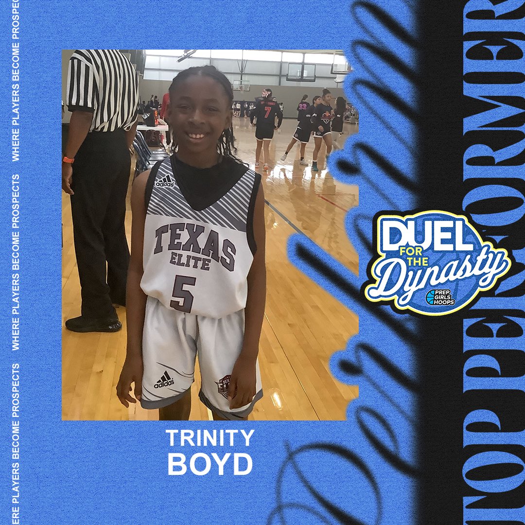 ‘31 @TrintyBoyd5 this small package packs a MIGHTY punch. @TXEliteRockwall #sizedoesNOTmatter Boyd went off for six 3s. Relentless! #pghduelforthedynasty @PGHCircuit