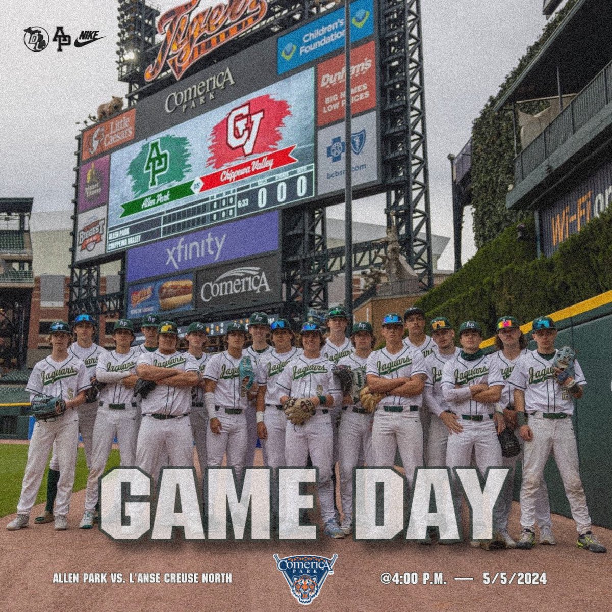 Head downtown to watch The Jags take on The Crusaders at Comerica Park‼️
#GameDay #RollJags #🐆x🐅
🗓️5/5/2024
📍Comerica Park
⏰4:00 P.M.