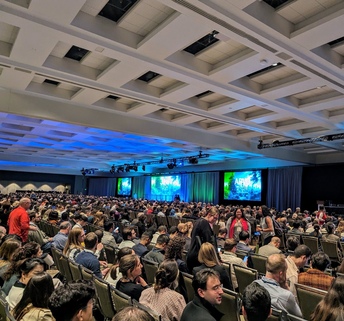 Excited to be attending my first ever #ARVO meeting (The Association for Research in Vision and Ophthalmology). I thought #BMES was big; well, #ARVO2024 is huge! with over 11K members! #Seattle