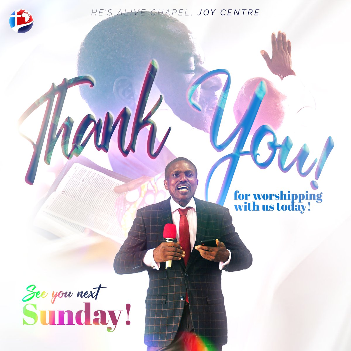 Have a blessed week ahead, filled with the goodness and grace of God!🙏🏽

We look forward to having you worship with us once again next Sunday!😊❤