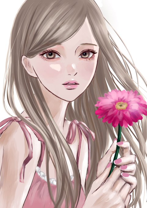 「holding flower」 illustration images(Latest｜RT&Fav:50)｜5pages