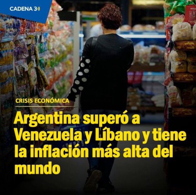 Javier Milei te dijo que si no votabas por él, estarías como Venezuela, pues ahora estás peor que Venezuela... 
¡La Libertad Avanza, hacia atrás!