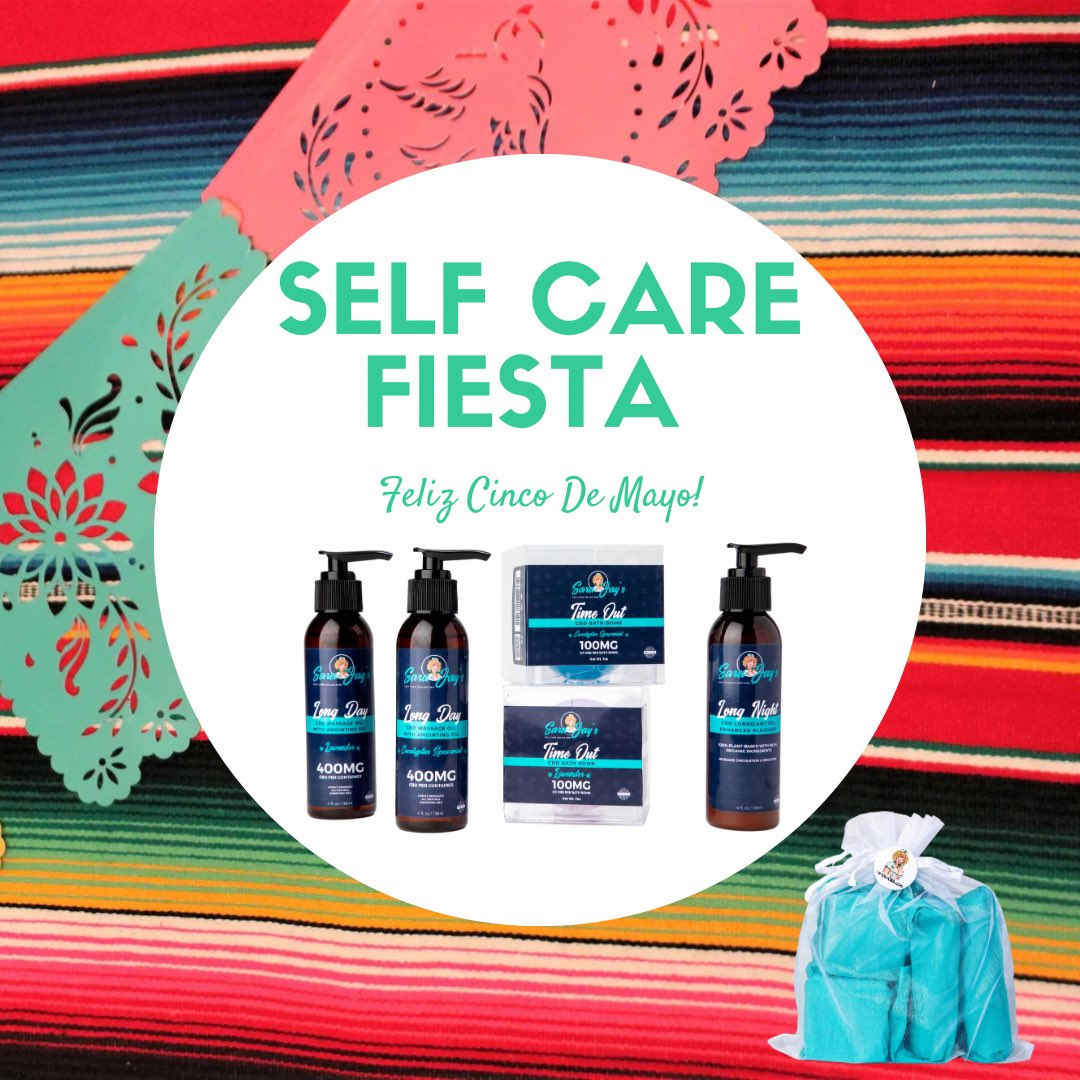 Celebrate our #selfcare fiesta 🪅 & Shop our self care combo ✨ Happy #CincoDeMayo 🇲🇽 sarajaycbd.com/product/self-c… #Fiesta