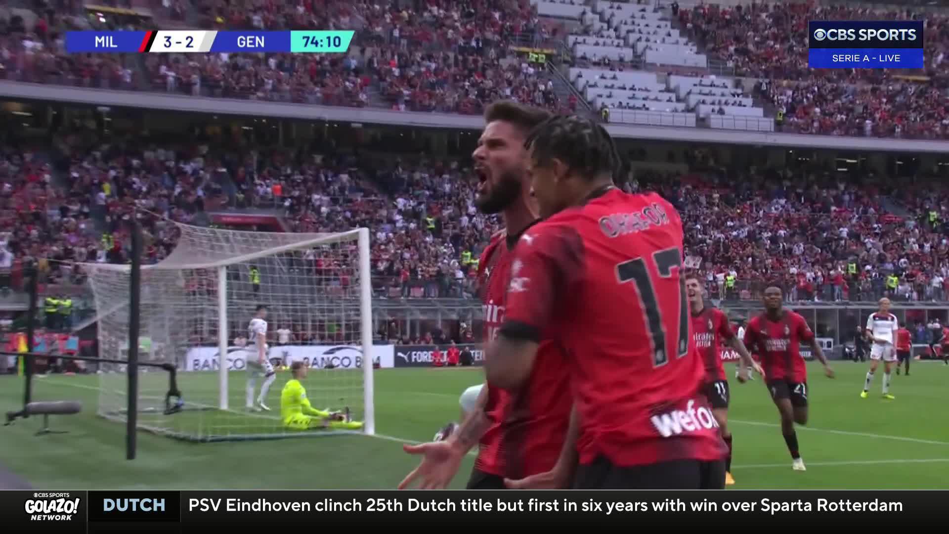 CHRISTIAN PULISIC ➡️ OLIVIER GIROUD ⚽MILAN WITH A THREE-MINUTE COMEBACK 💪