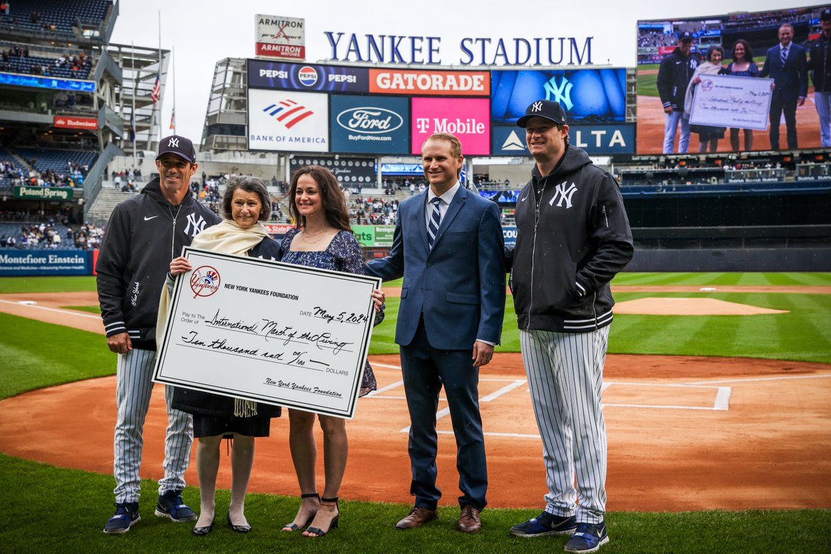 In recognition of Holocaust Remembrance Day (Yom HaShoah), Stephen and Karie Swindal are honored to present a $10,000 check on behalf of the Yankees Foundation to the International March of the Living, an annual education program that brings individuals from around the world to…