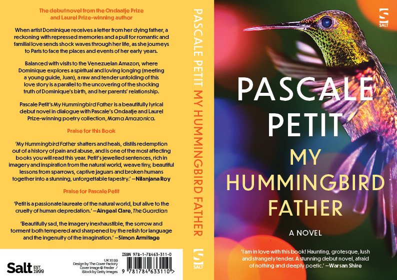Double cover reveal for my debut novel My Hummingbird Father @saltpublishing out Sept, with heartfelt thanks to early readers & their beautiful words @warsan_shire 💕 @nilanjanaroy 💕below in pic. Pre-orders open from local bookstores, Amazon, Waterstones waterstones.com/book/my-hummin…