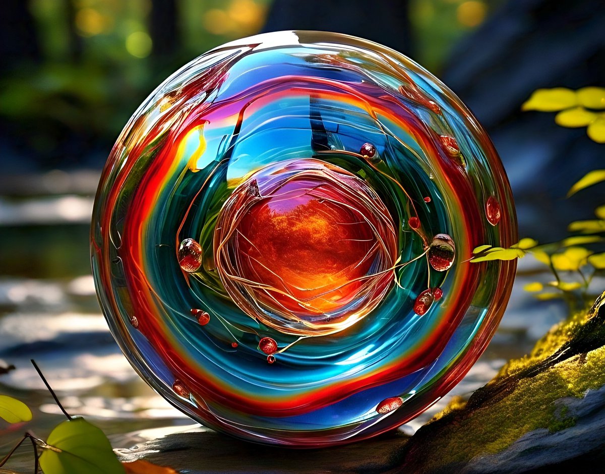 QT your circular #GlassArt ! 🎨 🔮

Check the Alt 👇 for prompt !