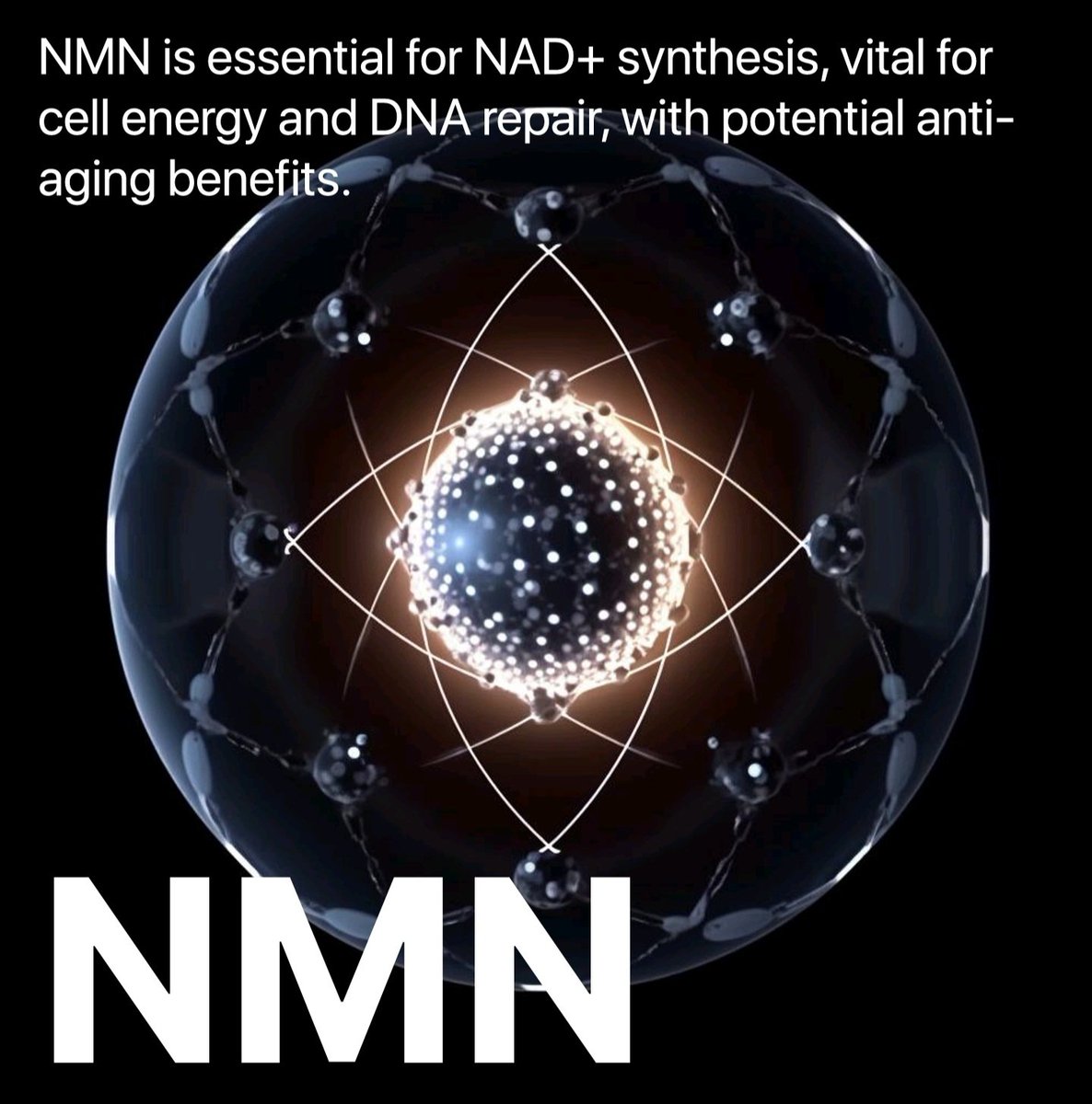 Nicotinamide Mononucleotide or NMN. 

#nmn #longevity #antiaging #Health