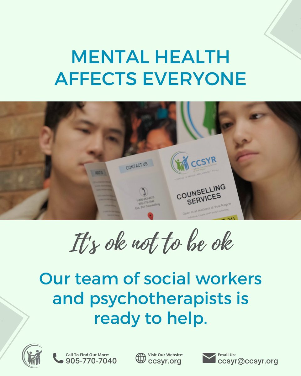 If you or anyone you know is struggling with mental health, we’re here to help. Click the link below to find out more about our #counsellingservices.

l8r.it/ix4B

#MentalHealthMatters #YouAreNotAlone #EndTheStigma #ReachOutForHelp