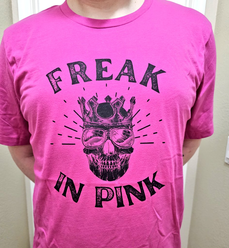 My new shirt arrived! Can't wait to see @ThePeoriaMom's reaction 😆 Get your's here: bit.ly/Freak-in-Pink All proceeds will go to @aztypo: a local charity that provides support for gender diverse families in AZ! 🏳️‍⚧️ #ProtectTransKids #TransRightsAreHumanRights
