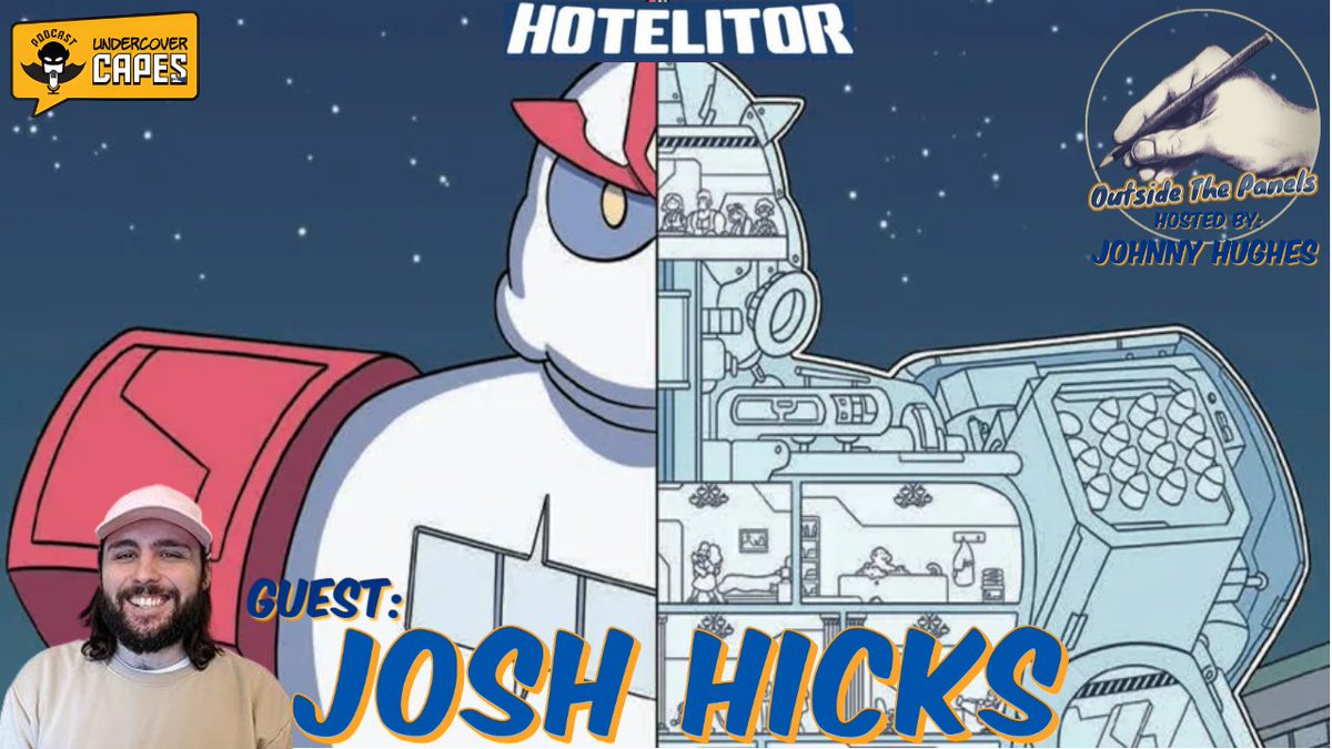 Hang out w/@johnnyhughes70 for a new #OutsideThePanels as he chats with #ComicBookCreator, #JoshHicks (@ajoshhicks) about his project, #Hotelier from #LernerPublishingGroup 
and more....#comics #comicbooks #podcast ---> youtu.be/hTwliHdzoWc