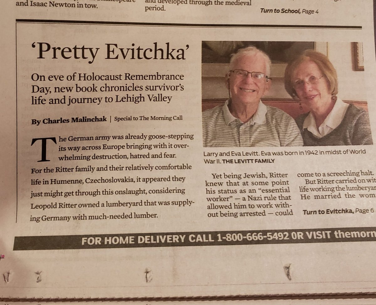 Thank you, Morning Call, for this article about our newest release, Evitchka. Now available.
