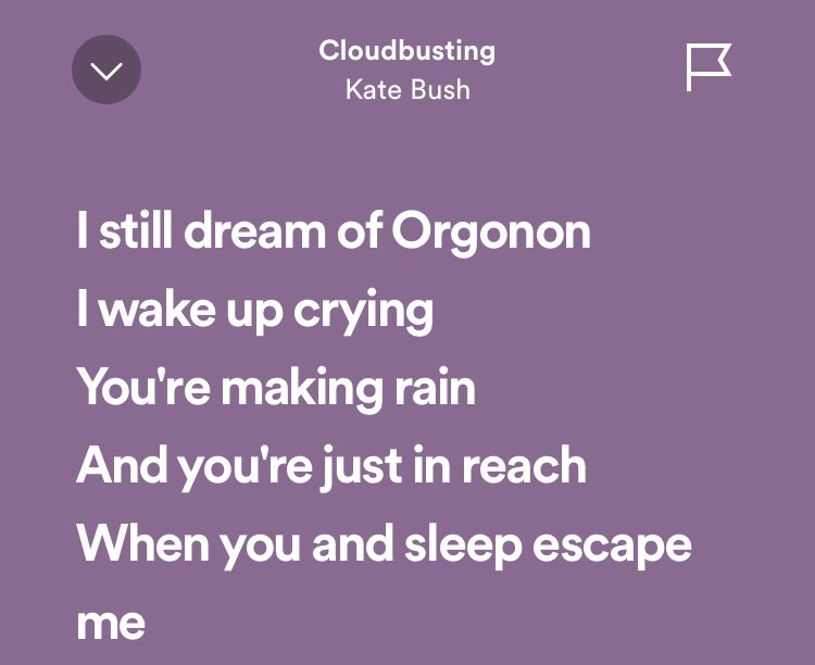 Cloudbusting- Kate Bush