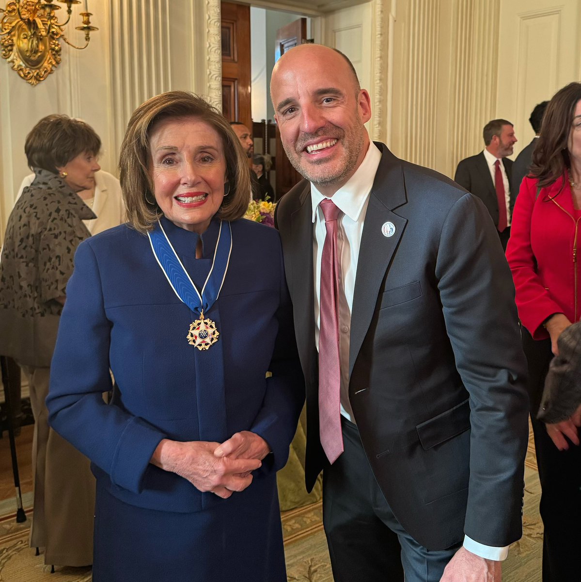 We're so proud @SpeakerPelosi received Prez Medal of Freedom on the same day as Senator Dole. She has been a staunch ally of @DoleFoundation and a great friend. Thank you for your service to the nation.