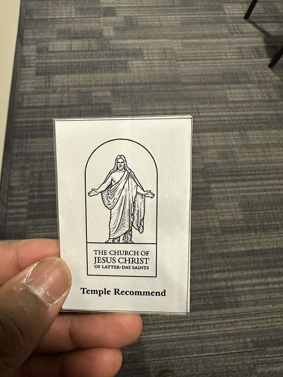 Got my temple recommend renewed. Looking forward to going to the  Savior’s House more this year. #ChurchOfJesusChrist