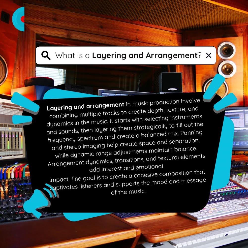 The art of creating depth through layering and arrangement. 

#layering #arrangement #musicmakingterm #cloudninestudios #recordingstudio