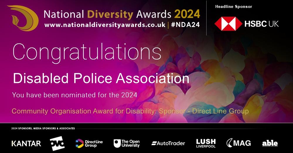 We need your vote! 🗳 We're honoured to be nominated for @ndawards in the Community Organisation Award for Disability category! Voting is simple and can be done by visiting the following link: nationaldiversityawards.co.uk/awards-2024/no… Thank you for your support! #NDA24