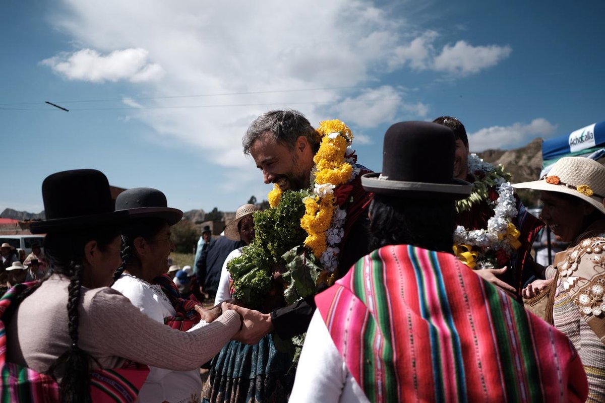 🇧🇴#Bolivia ha recibido cálidamente a Álvaro Lario, @IFADPresident, quien hoy inicia un recorrido de tres días por el país altiplánico, donde el Fondo ha invertido en el desarrollo rural por más de 40 años. Es la primera vez que un máximo representante del FIDA visita el país.(1)