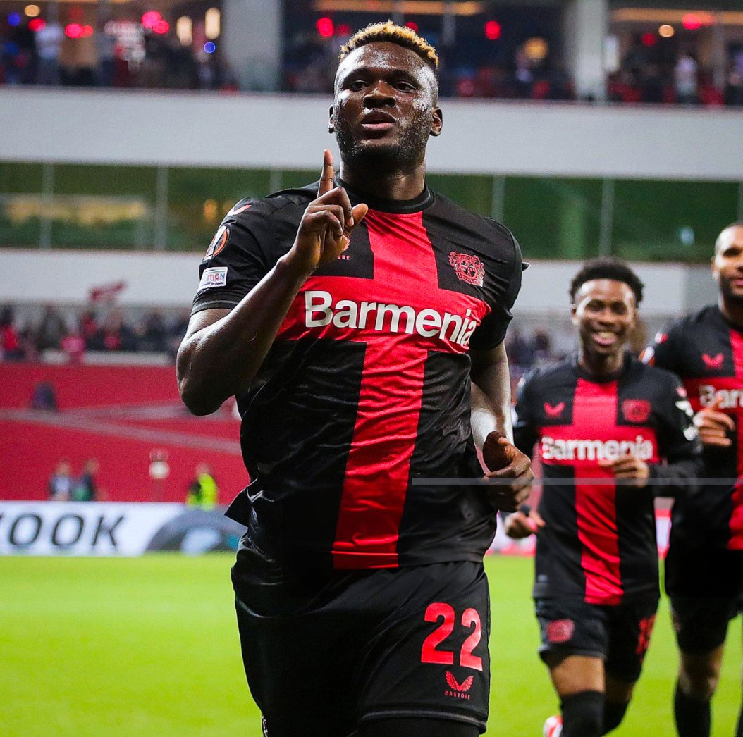 Victor Boniface has now been directly involved in 20 goals for Bayer Leverkusen in the Bundesliga this season. — 21 games — 12 goals — 8 assists A sensation ✨