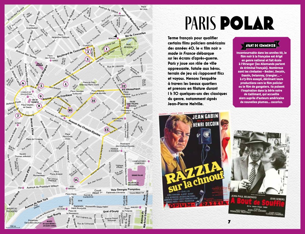 cinebalade's tweet image. Heureuse de vous annoncer la parution chez @Hugo_Publishing de mon ouvrage "Paris Ciné-Balades", un guide de 15 circuits idéal pour explorer à votre rythme le Paris du cinéma, avec des balades dédiées à Varda, Truffaut, Belmondo, Hepburn, Sautet, Klapisch, Oury...
