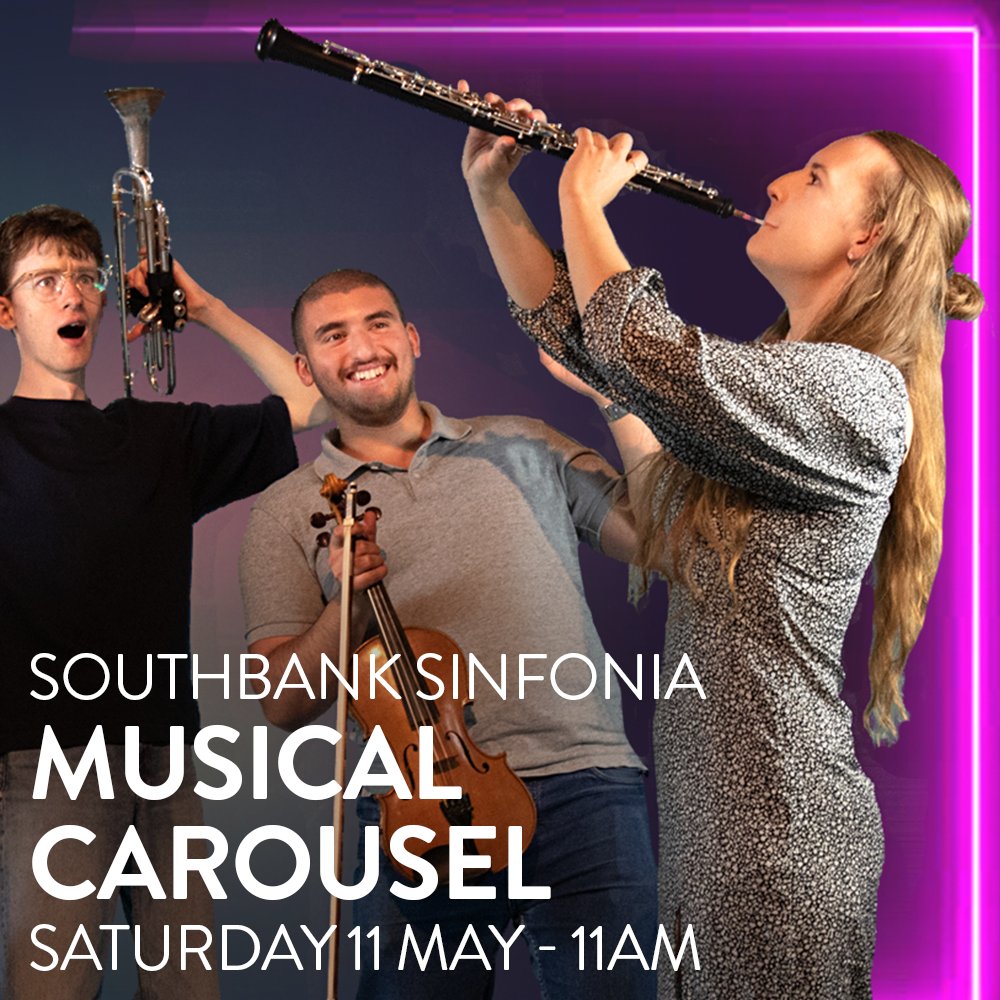 Coming up this week: a star-studded concert from Jess Gillam, Southbank Sinfonia's family-oriented Musical Carousel, and more! Book now 🎟️✨ : bit.ly/SJSS2024