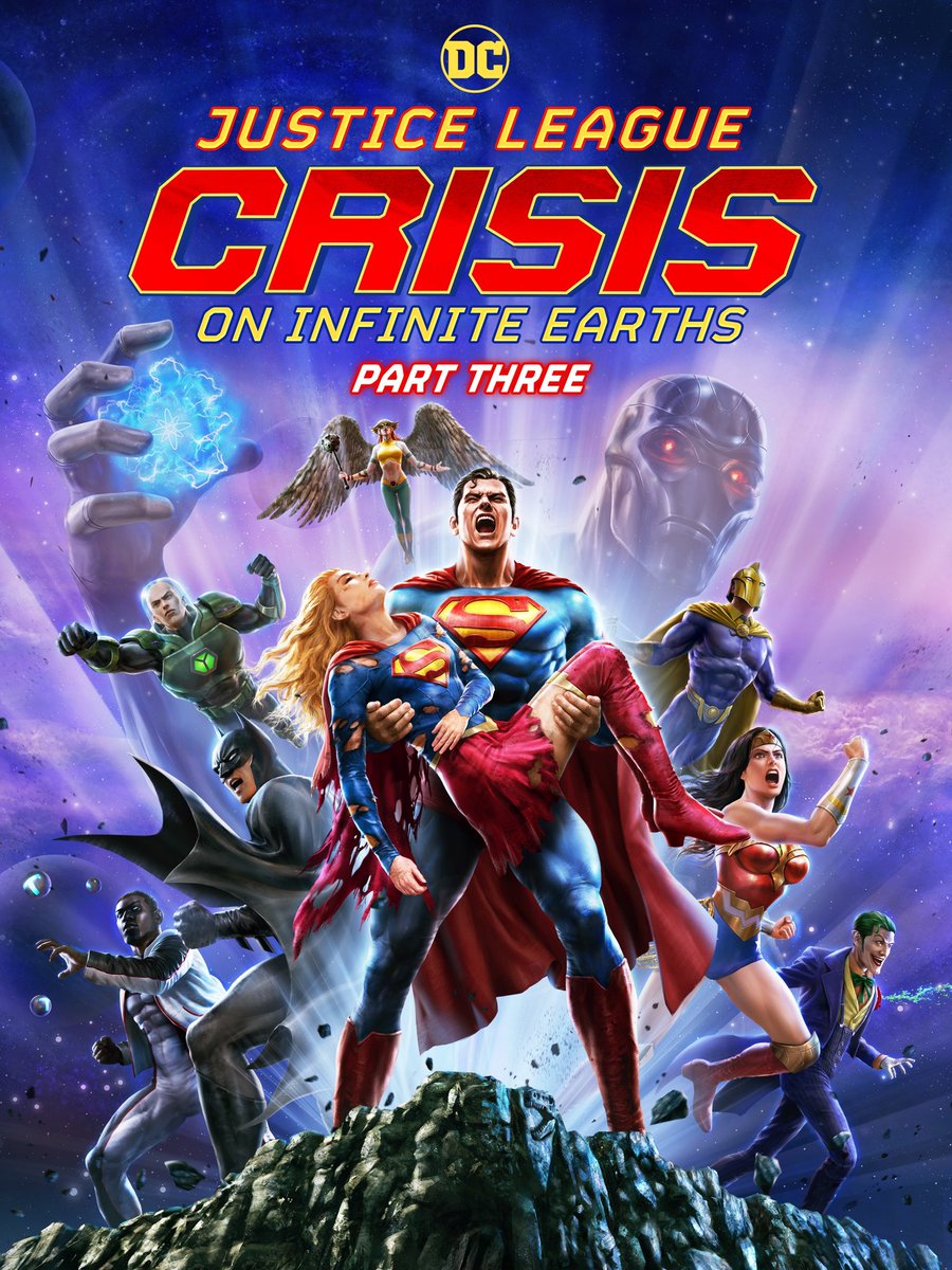 We already have the first poster for Justice League: Crisis on Infinite Earths - Part Three, the latest film in the animated universe of DC films #JLcrisis