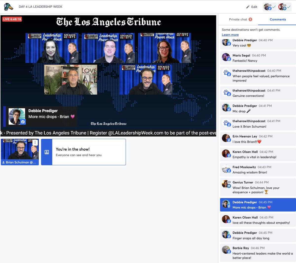 What an impactful day together yesterday at The Los Angeles Tribune Leadership Summit! 

#LALEADERSHIPWEEK