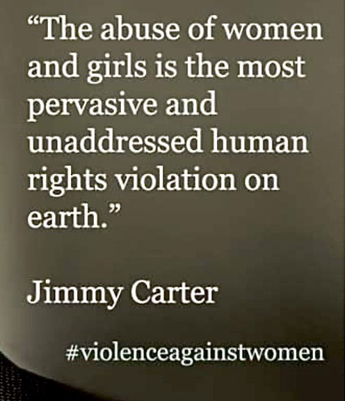 Jimmy Carter said this, and it can't be said enough.